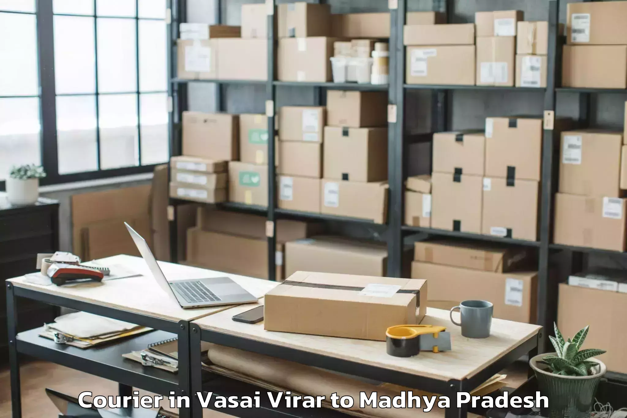 Easy Vasai Virar to Bhanpur Courier Booking